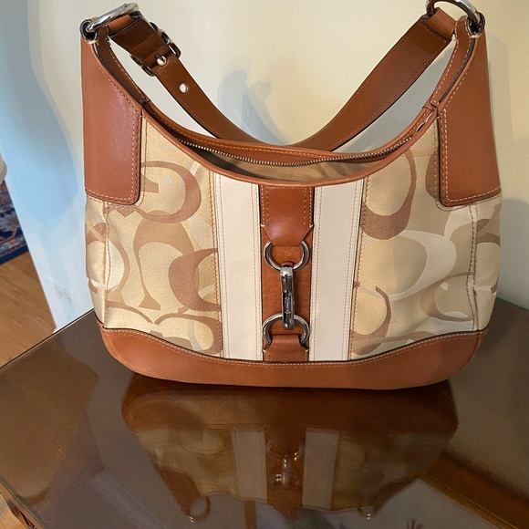 Coach Handbags - Coach brown Hampton Signature handbag